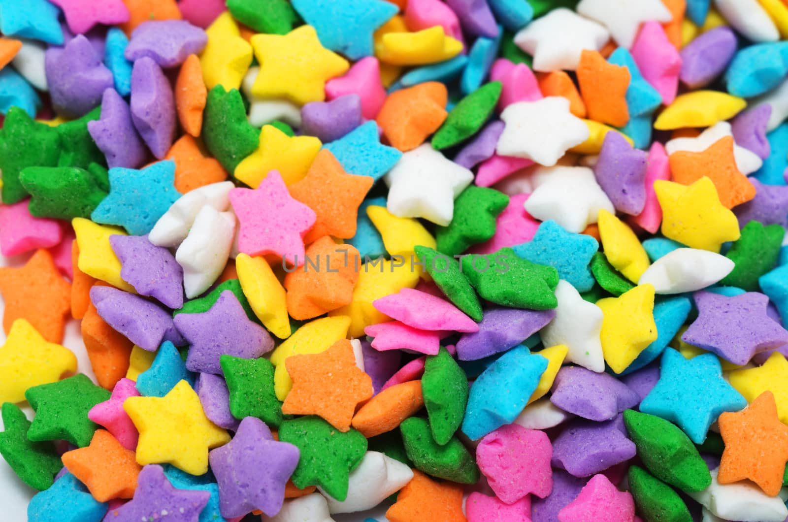 Multi colors stars candy background