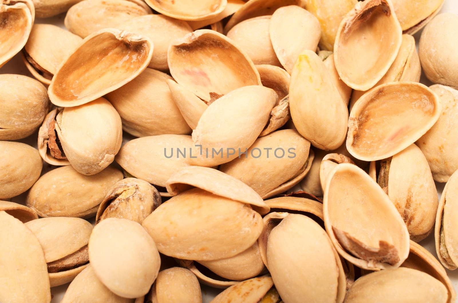 Pistachios empty  shells  background