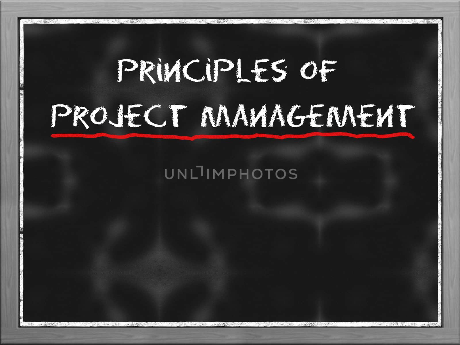 Principles of  project management on blackboard