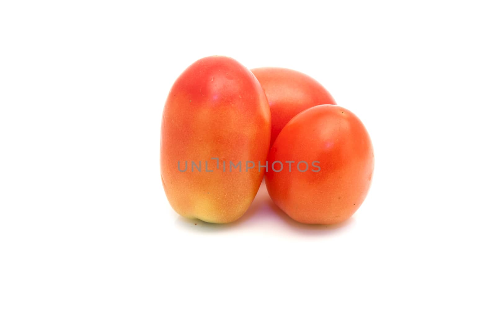 fresh tomatoes isolated on a white background