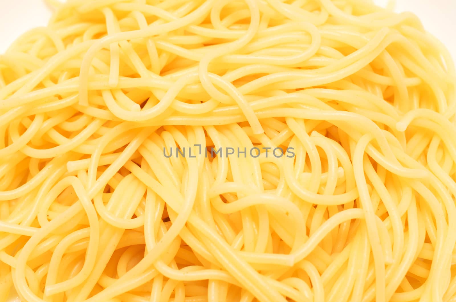 Closeup cooked spaghetti 