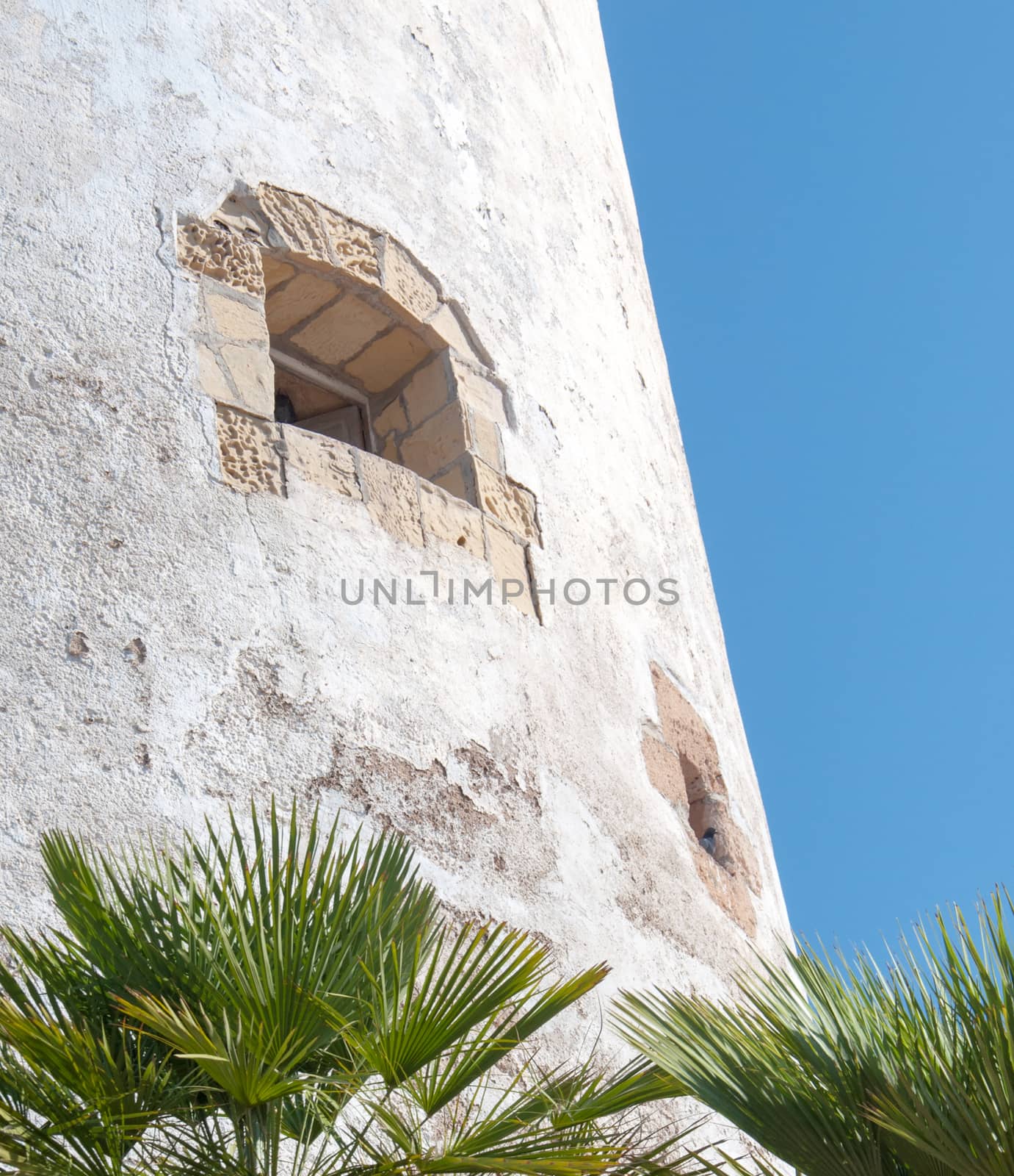 Old defense fortress in Cabo Roig, Costa Blanca, Spain.