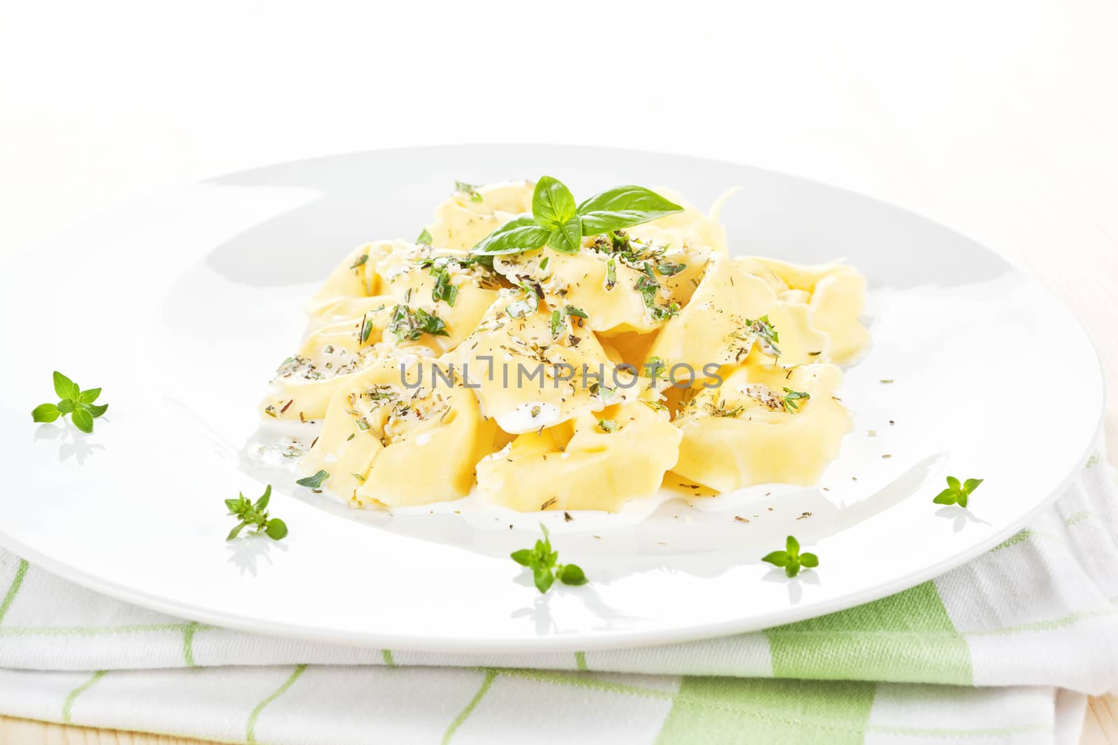 Tortellini with cheese sauce. by eskymaks
