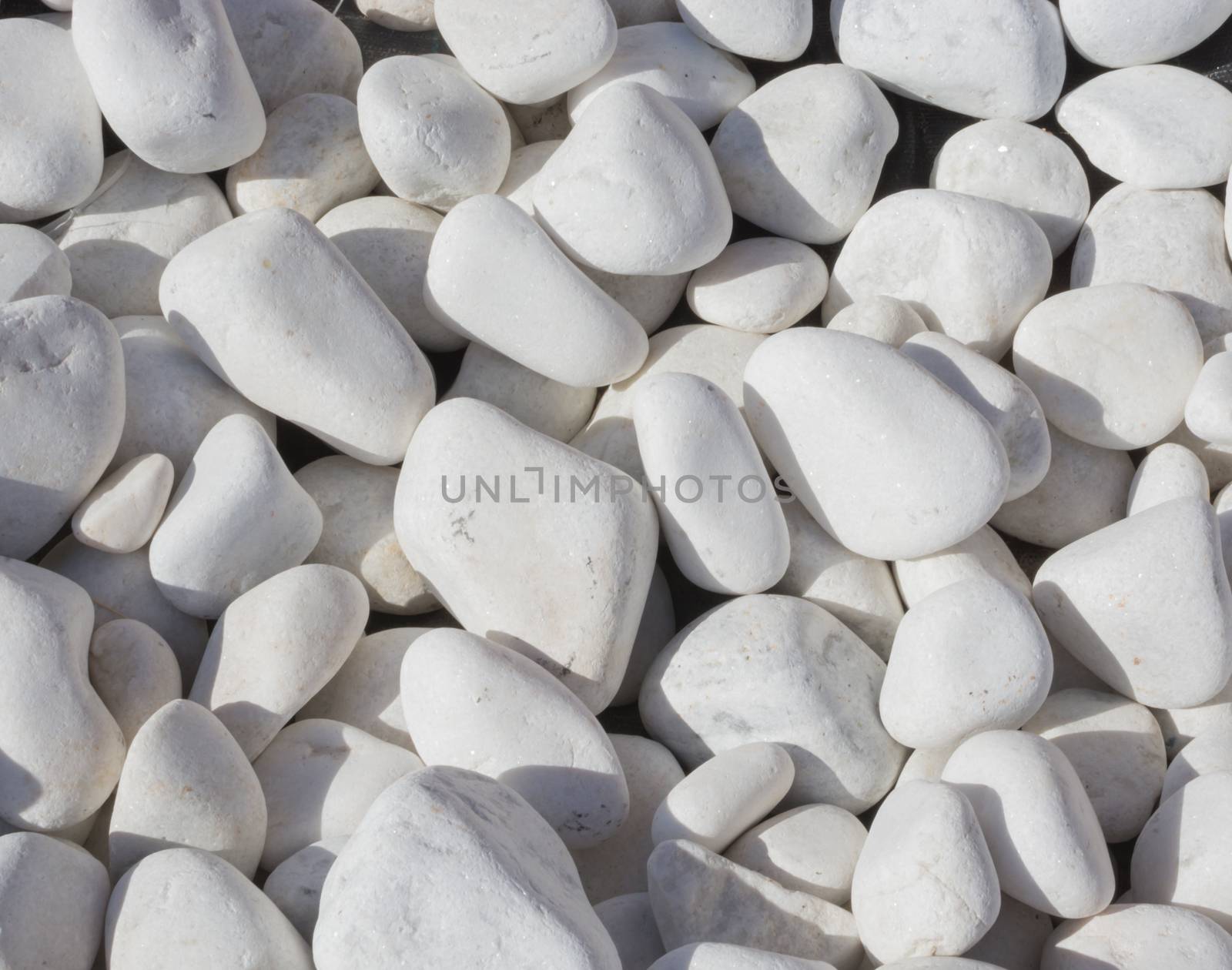 Background with white marble stones.