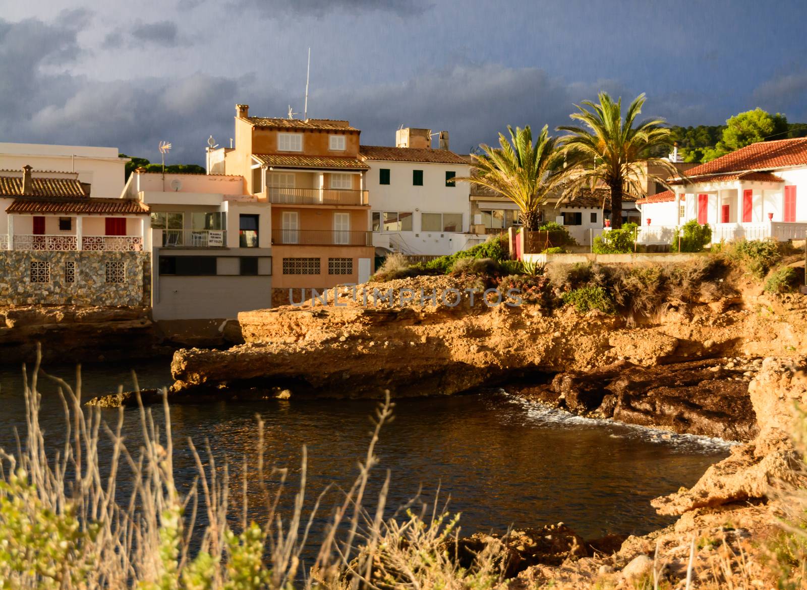 Sant Elm in October evening light.