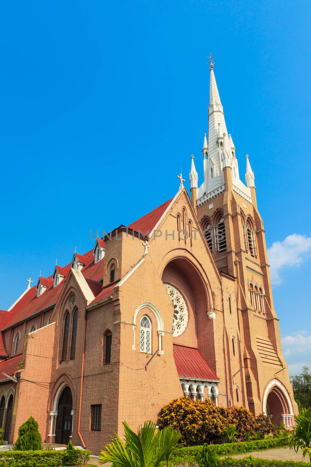 Catholic Church in Yangon, Myanmar by FrameAngel