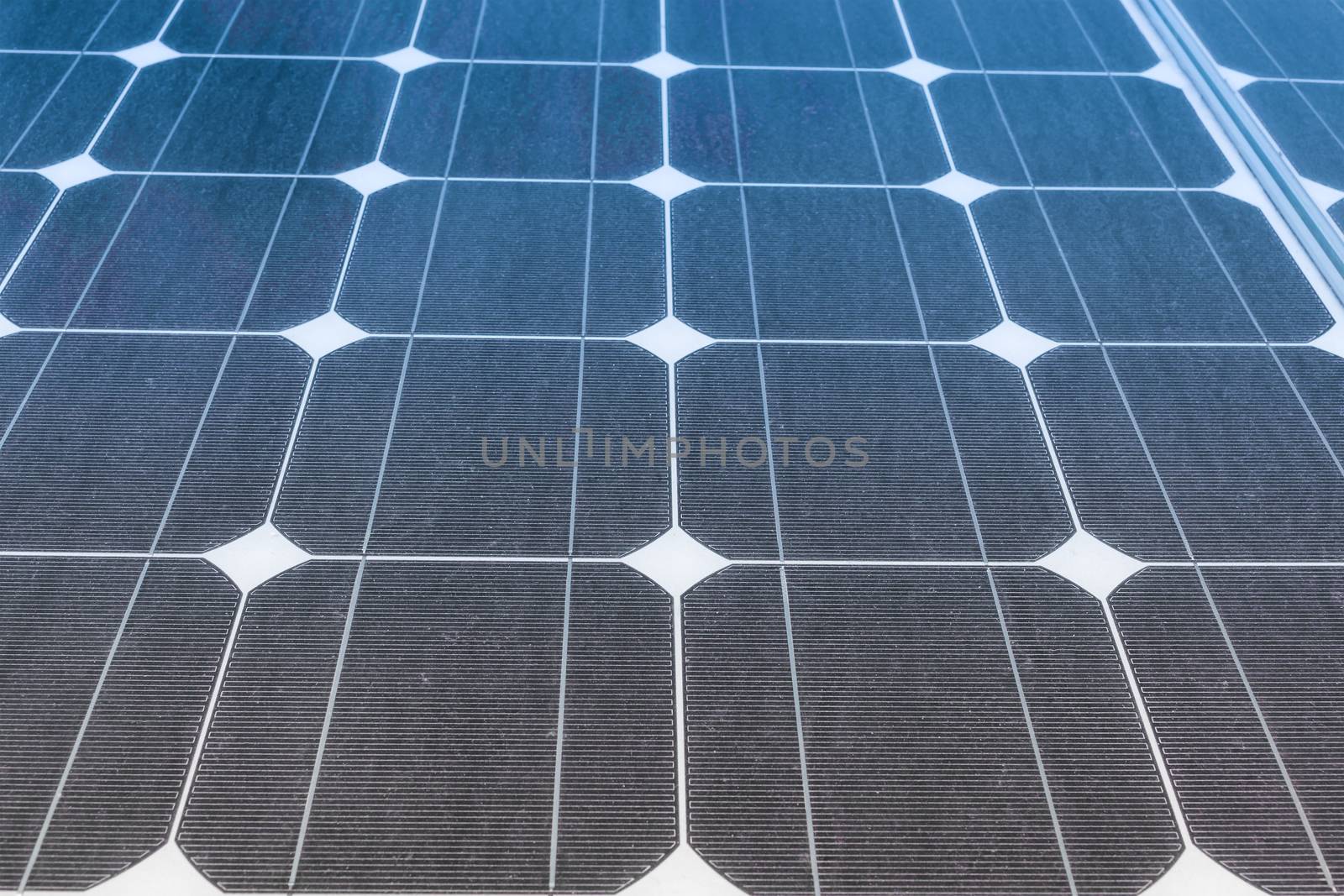 Solar Panels produce power, green energy concept