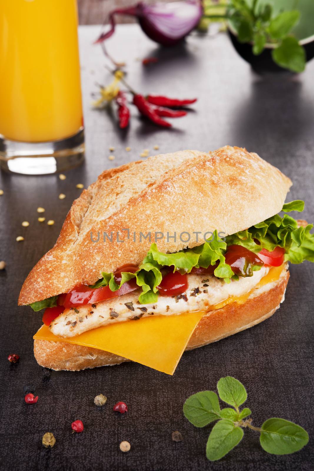 Chicken sandwich. by eskymaks