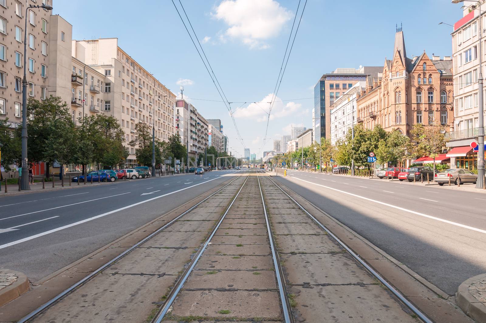 Marszalkowska Street, main street in capital of Poland