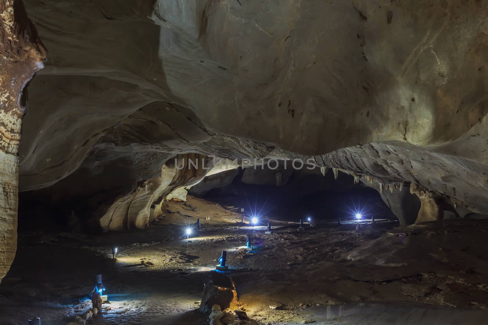 cave and stone walk way background
