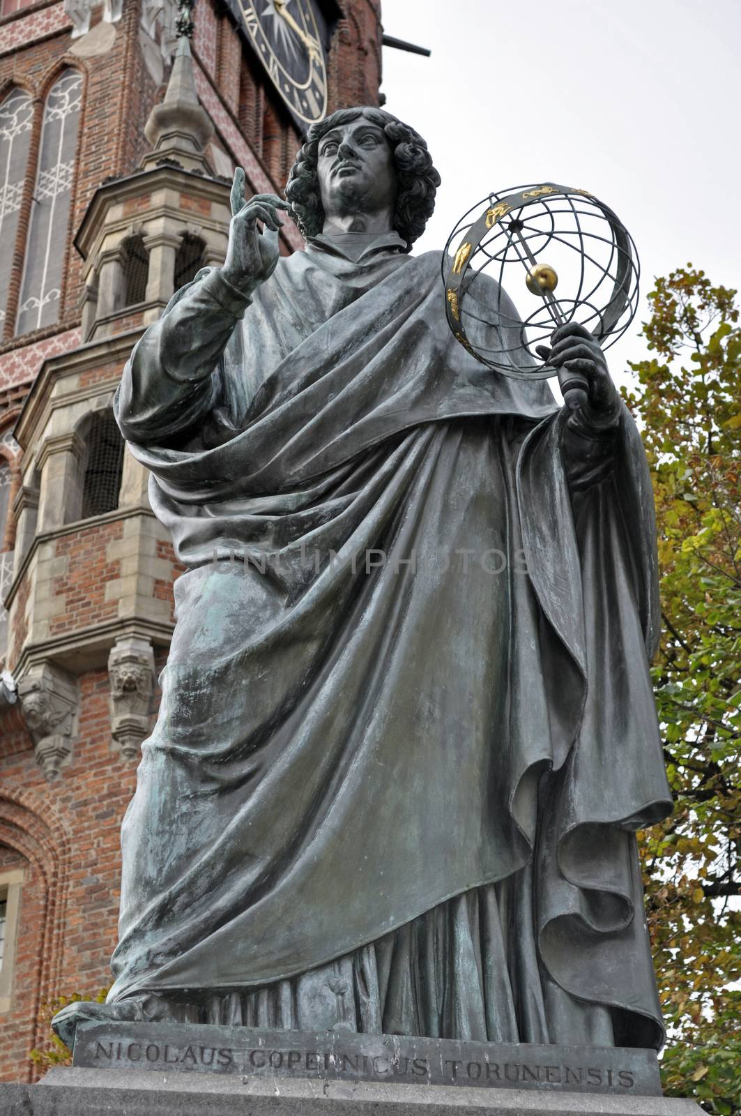 Monument to Nicolaus Copernicus in Torun, Poland.