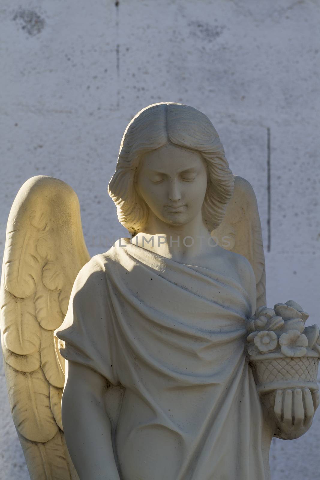 beautiful stone angel on a cemetery by FernandoCortes