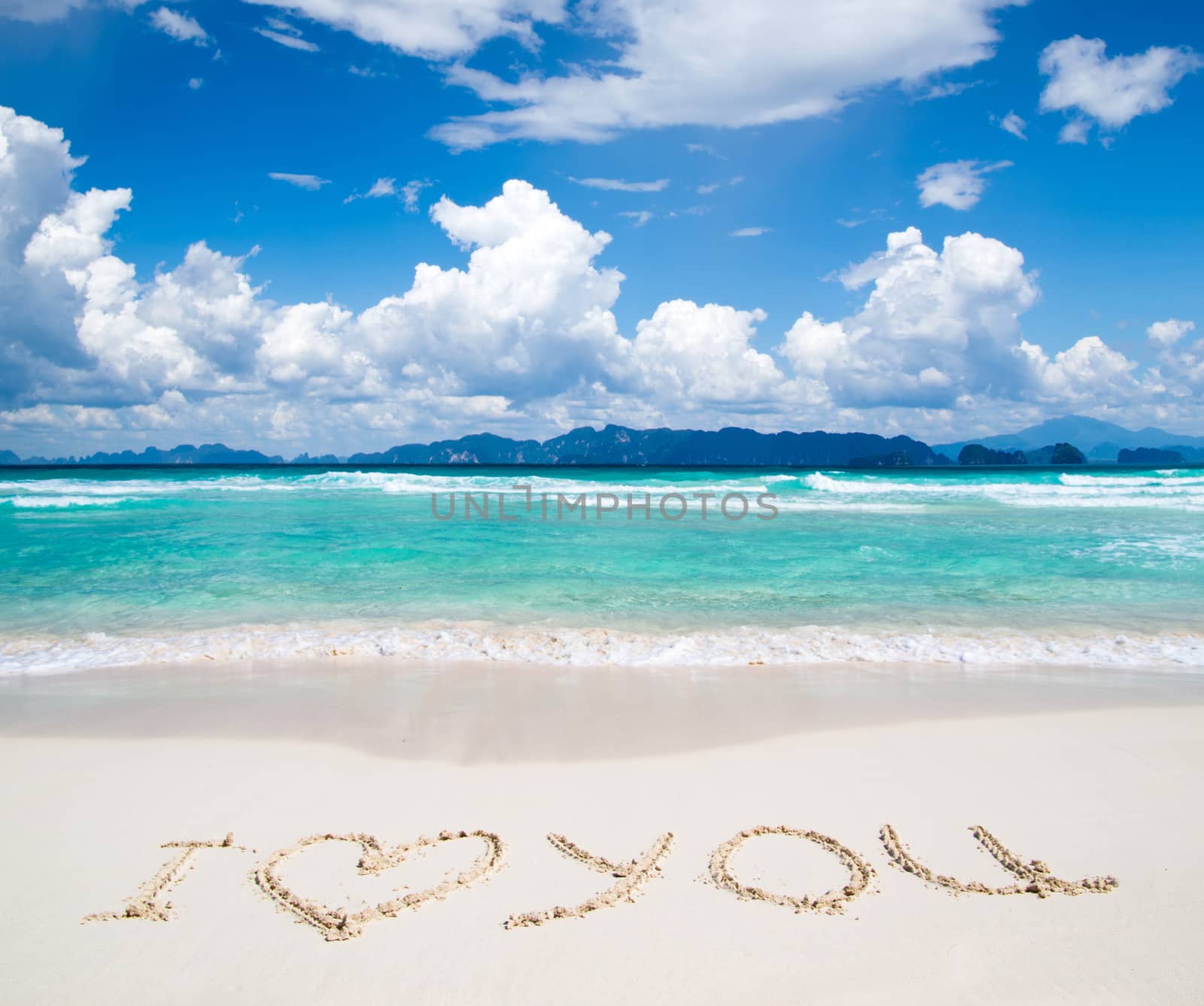 beautiful beach and tropical sea