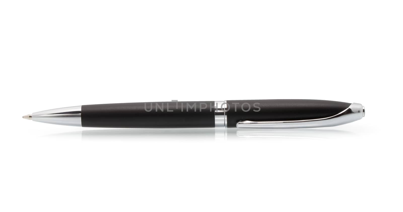 metal pen isolated on white background