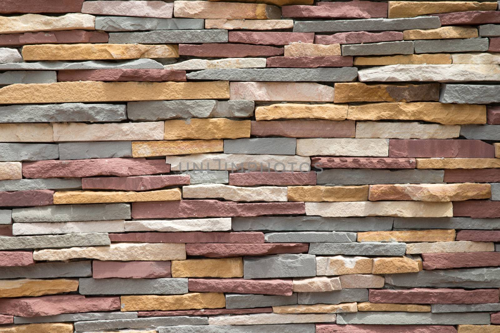 Modern stone brick wall background