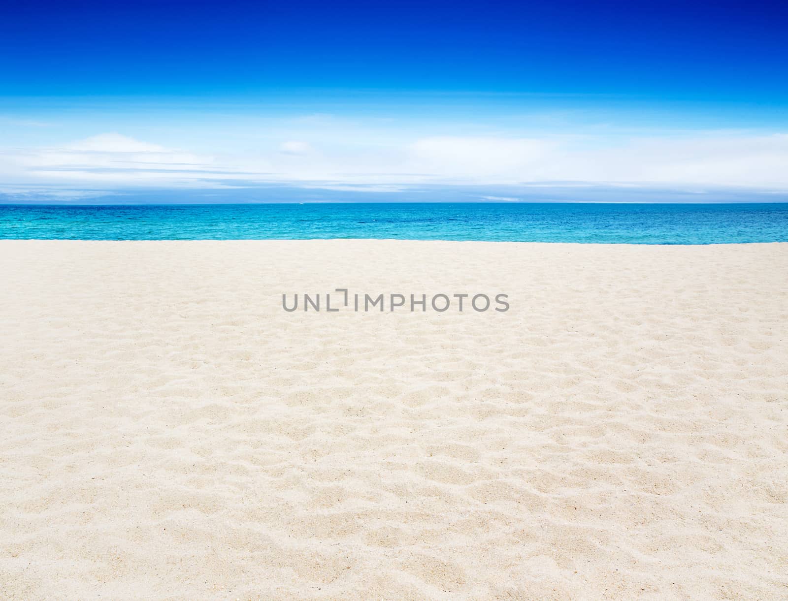 tropical sea and blue sky