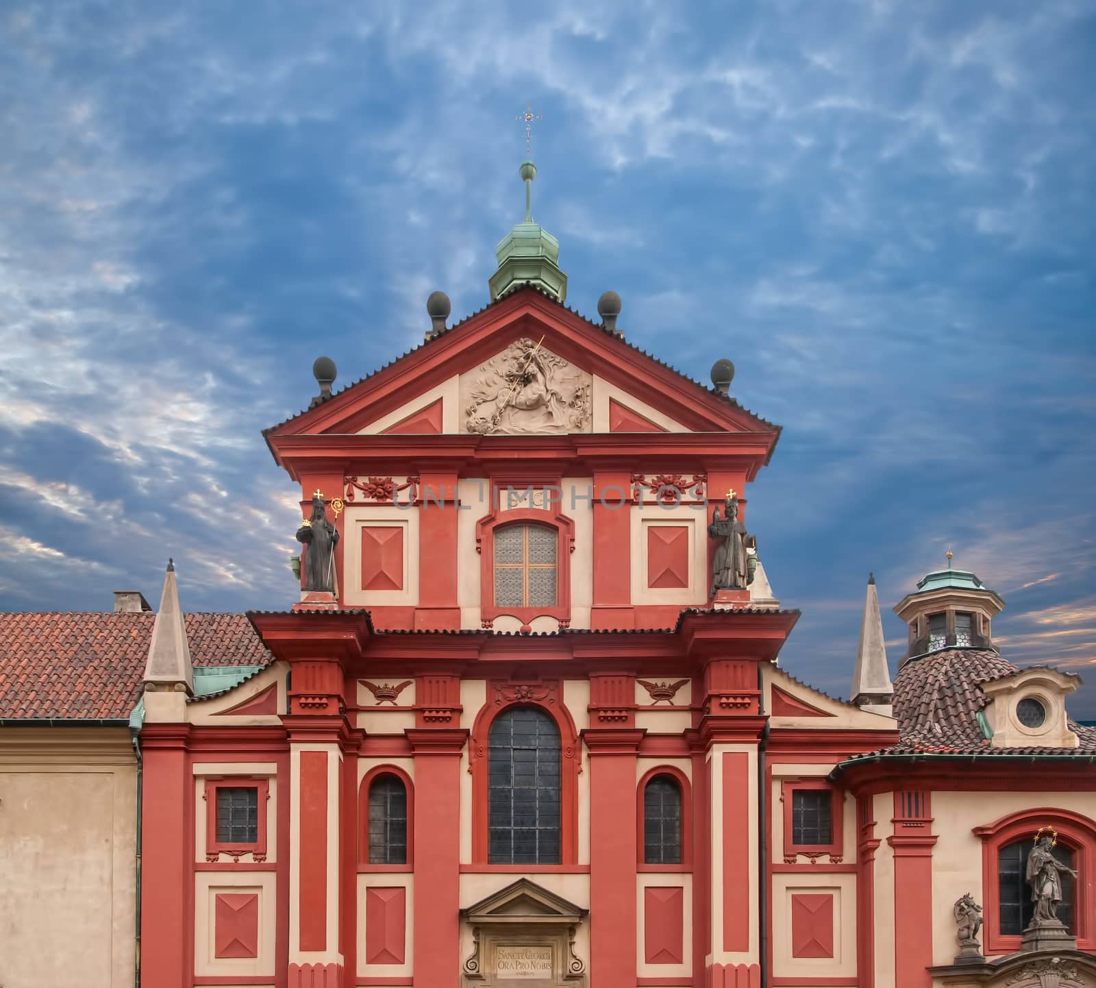 Facades of houses in the Old Town Prague, Czech Republic by Zhukow