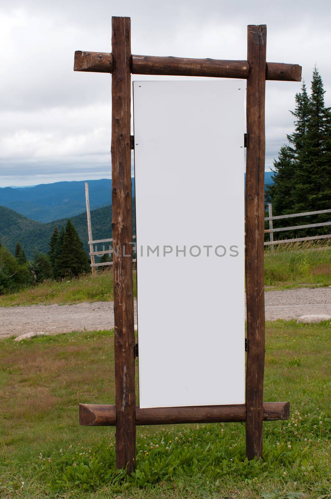 Wooden sign board empty space for copy