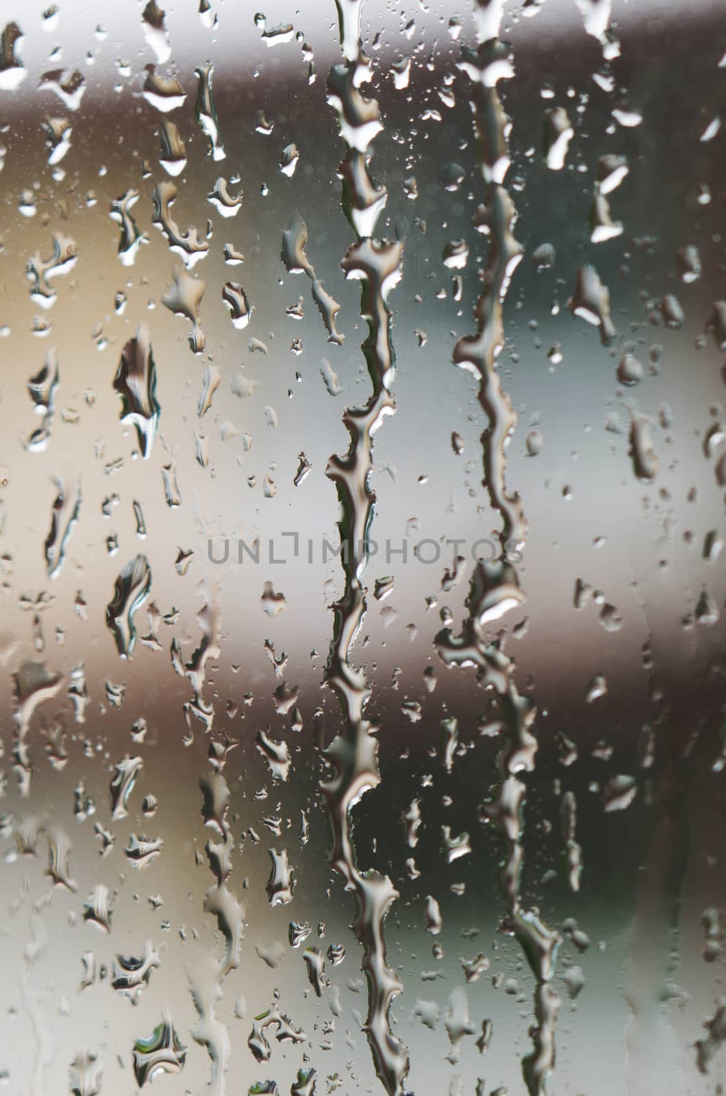 Rain water drops on windows - selective focus by daoleduc