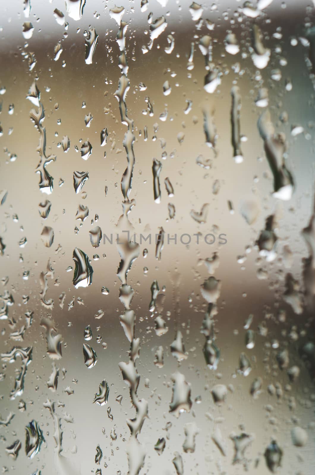 Rain water drops on windows - selective focus by daoleduc