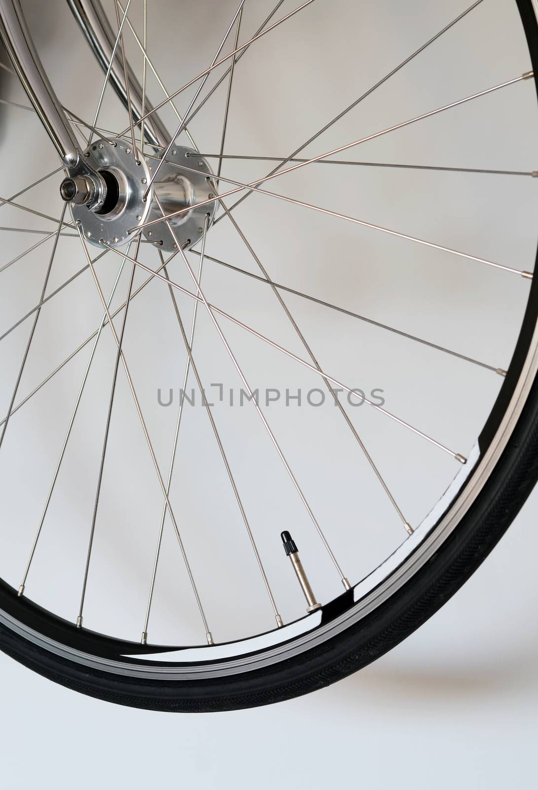 detail of bicycle wheel  by siraanamwong