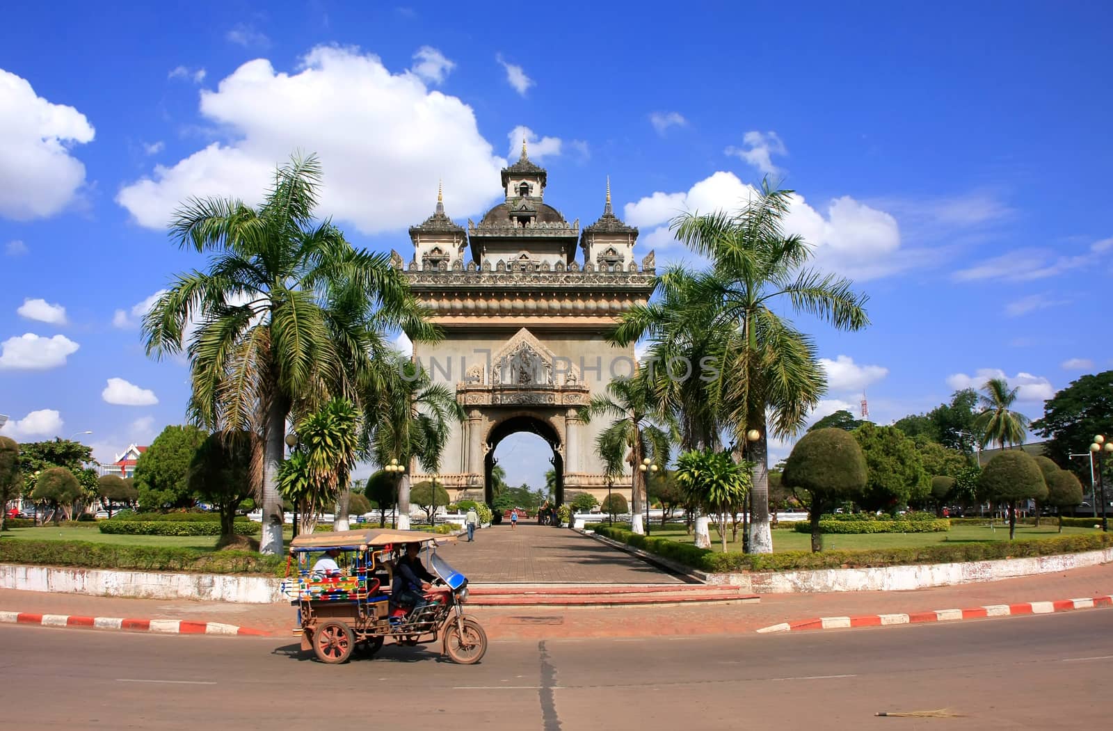 Victory Gate Patuxai, Vientiane, Laos, Southeast Asia