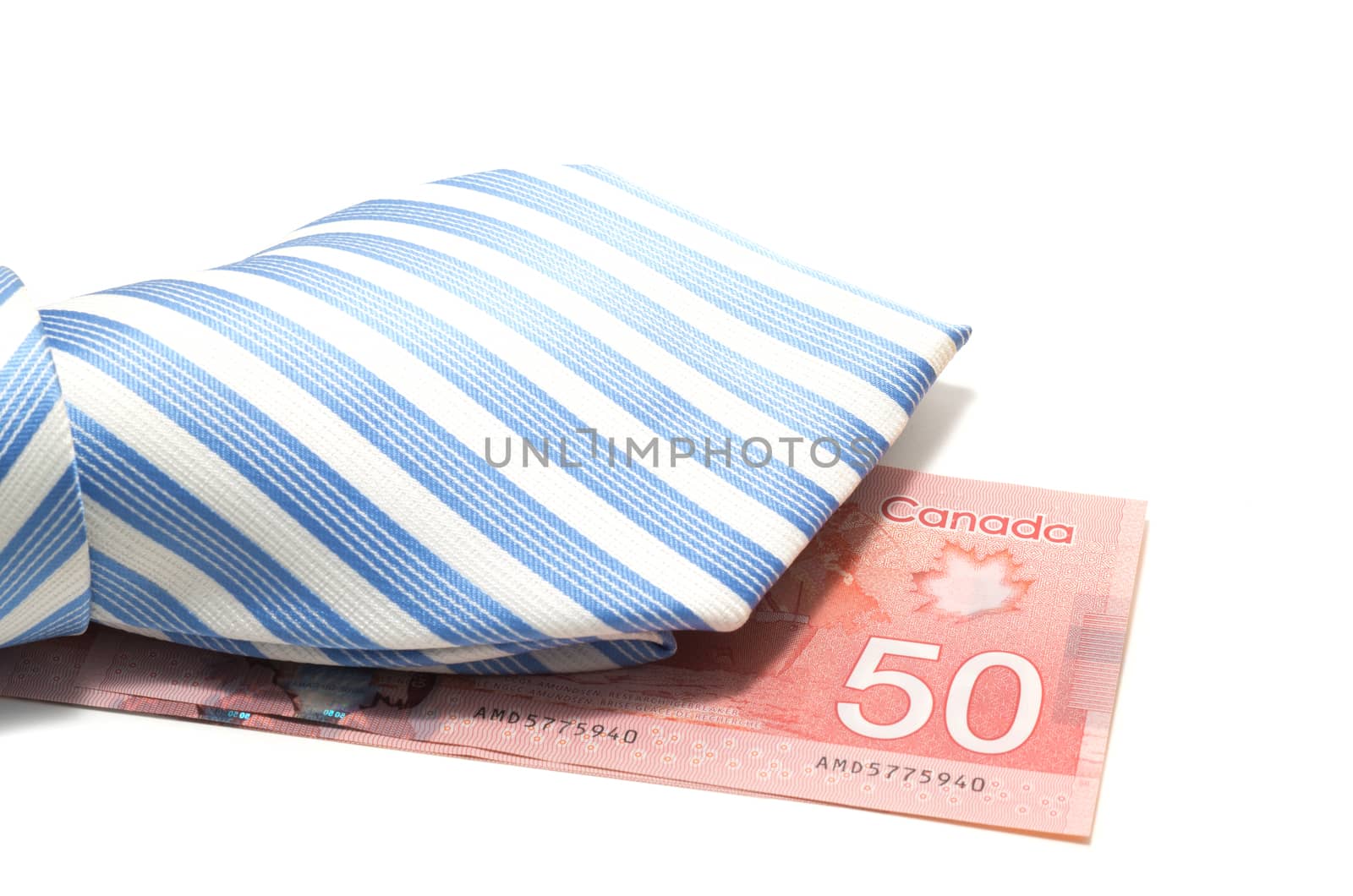 Necktie and 50 Canadian dollars by daoleduc