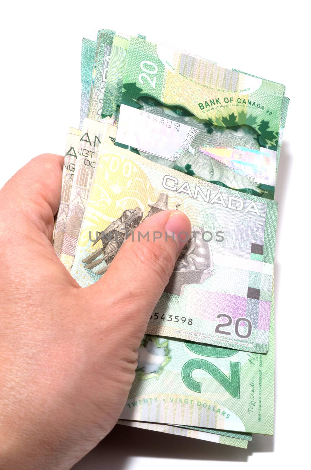 Series of twenty Canadian dollars folded the Asian way by daoleduc