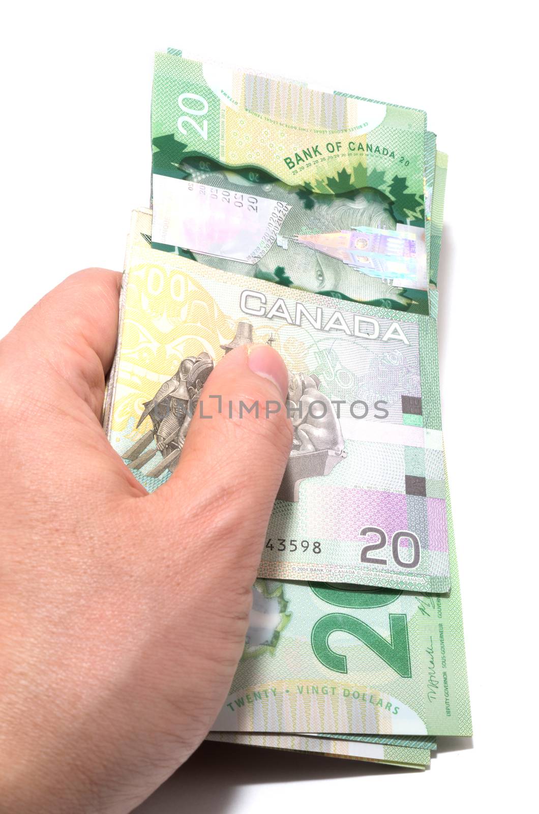 Series of twenty Canadian dollars folded the Asian way by daoleduc