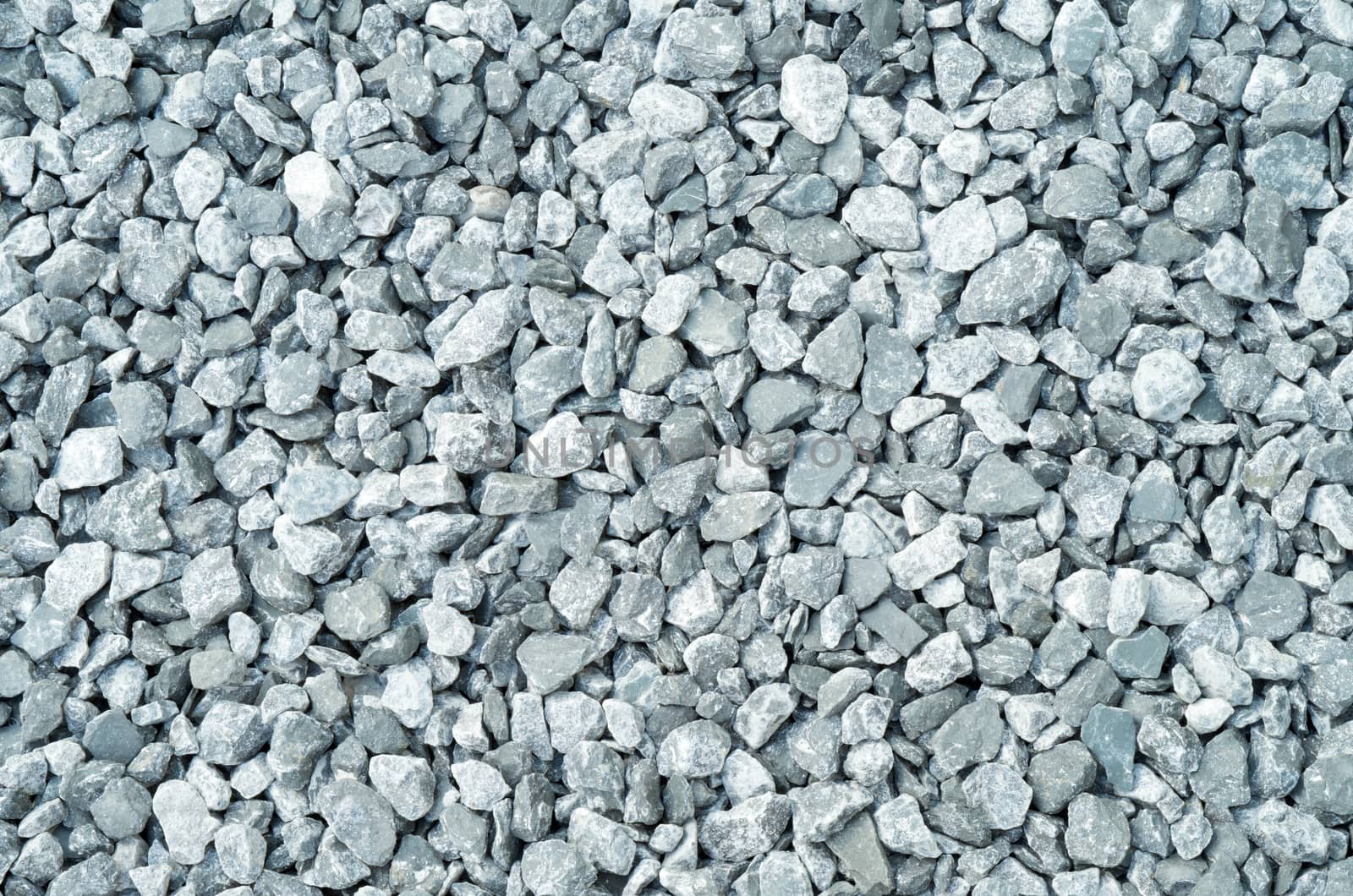Topw down closeups view of compacted gray gravel