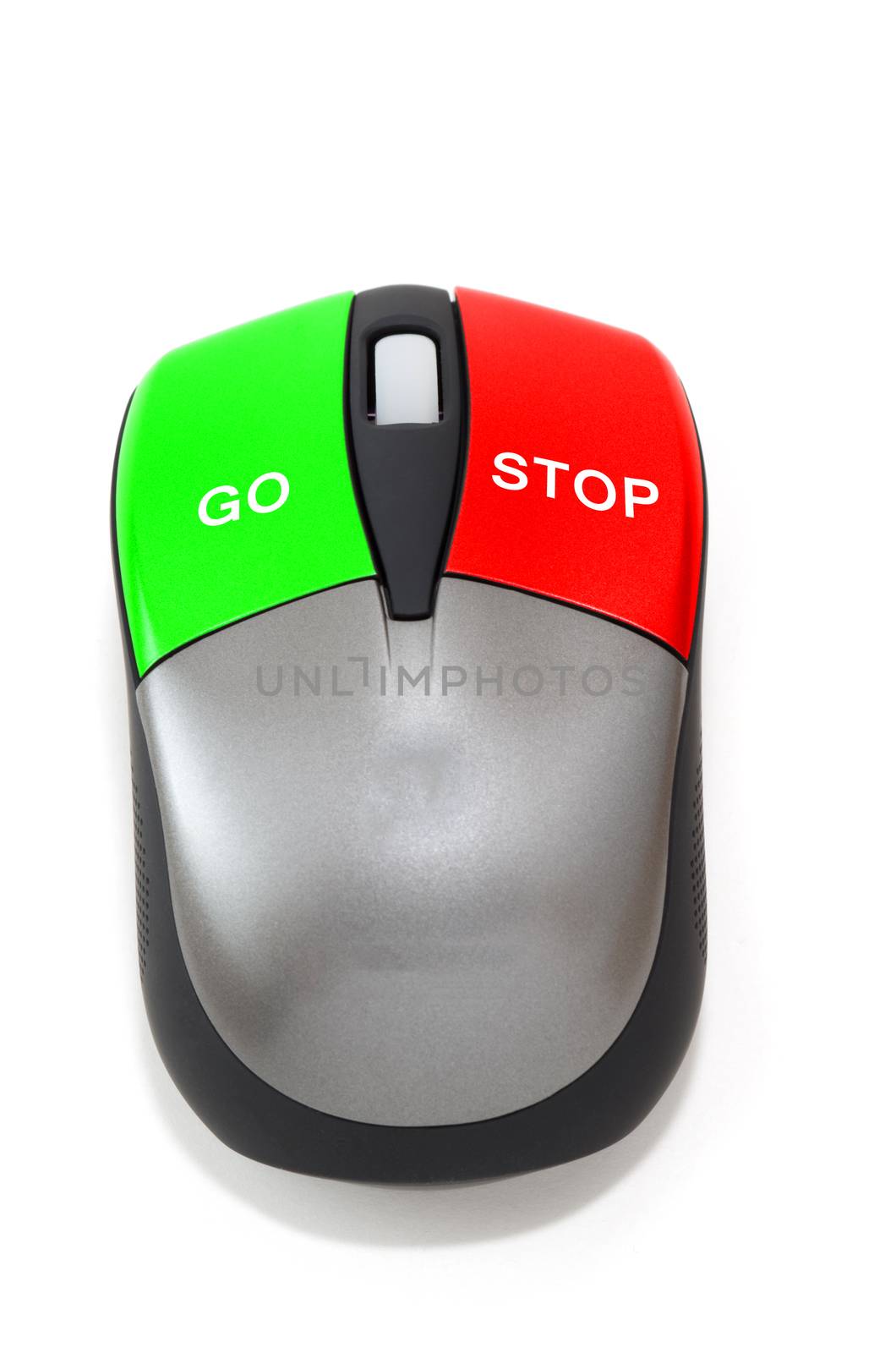 Stop and go concept with a mouse by daoleduc