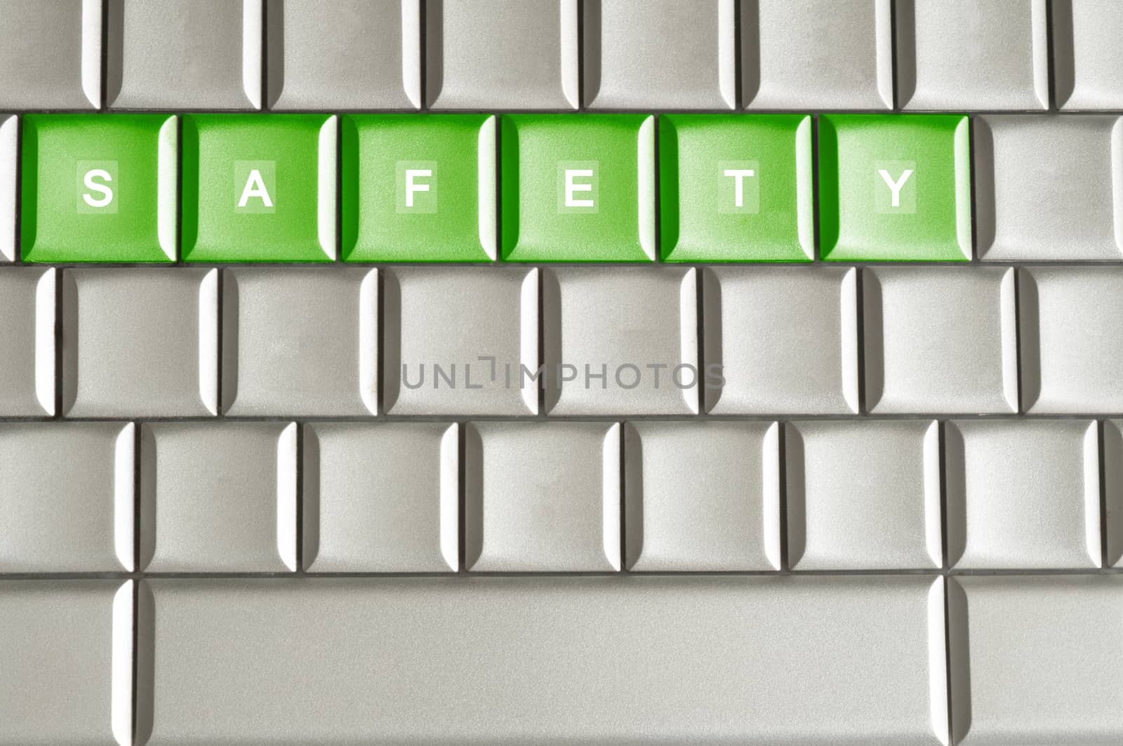 Metallic keyboard with the word SAFETY by daoleduc