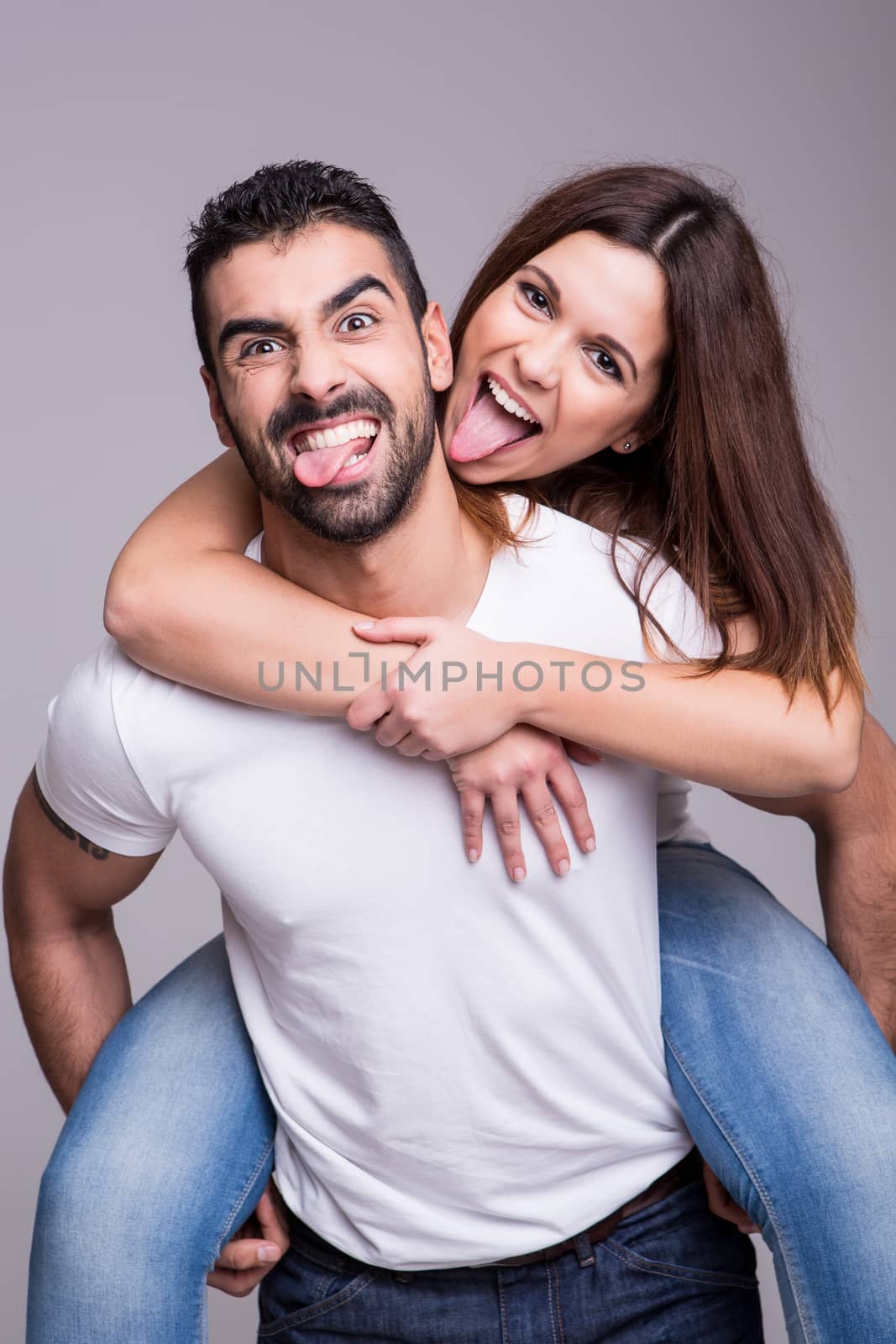 Portrait of a funny couple by jolopes