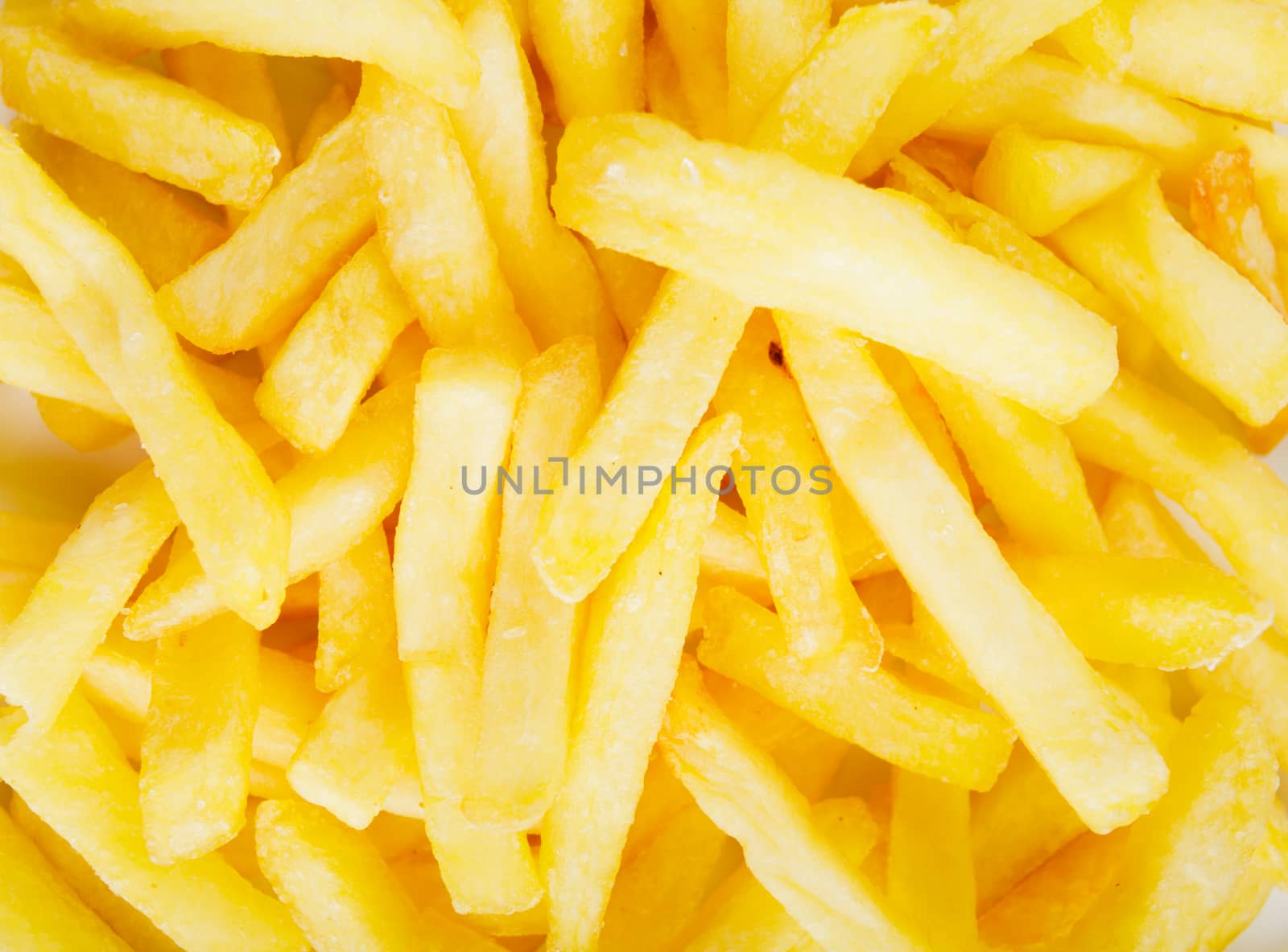 Fried potato on a plate on the table