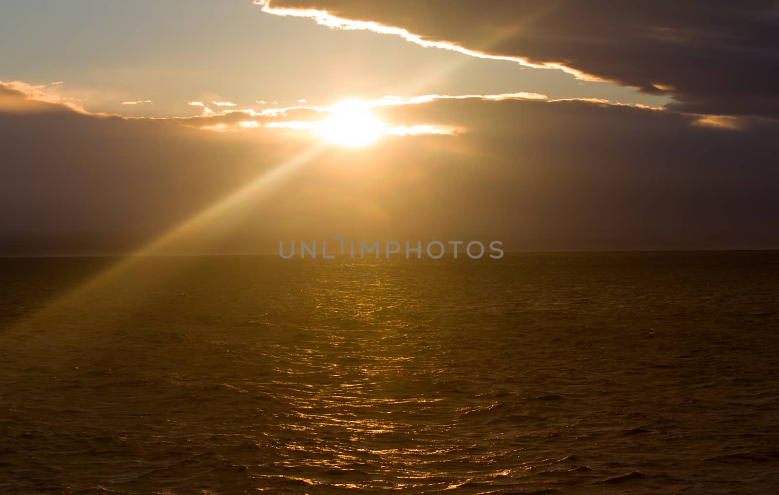 quiet North Sea in the summer