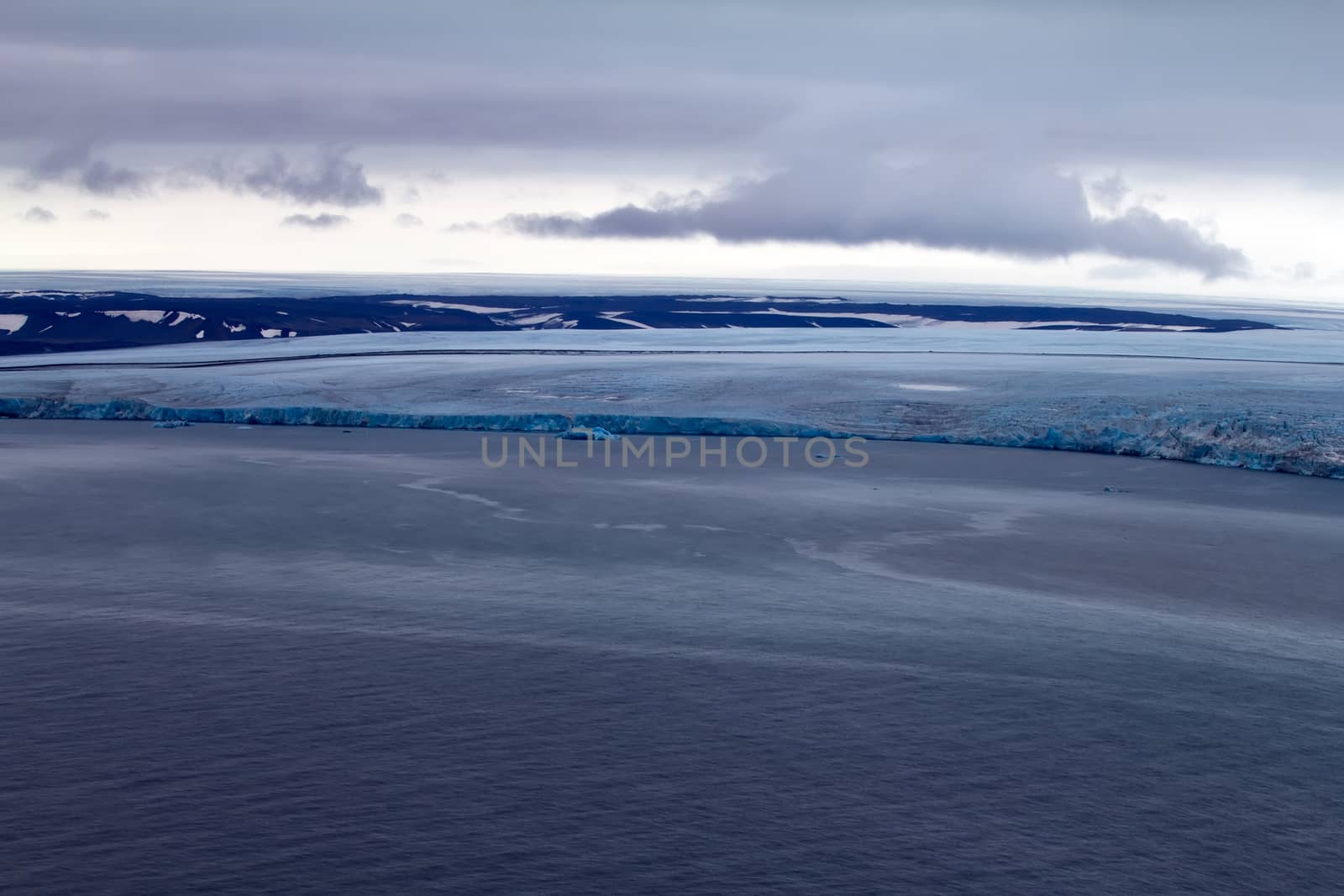 Arctic glacier. Ice and cold. area Novaya Zemlya