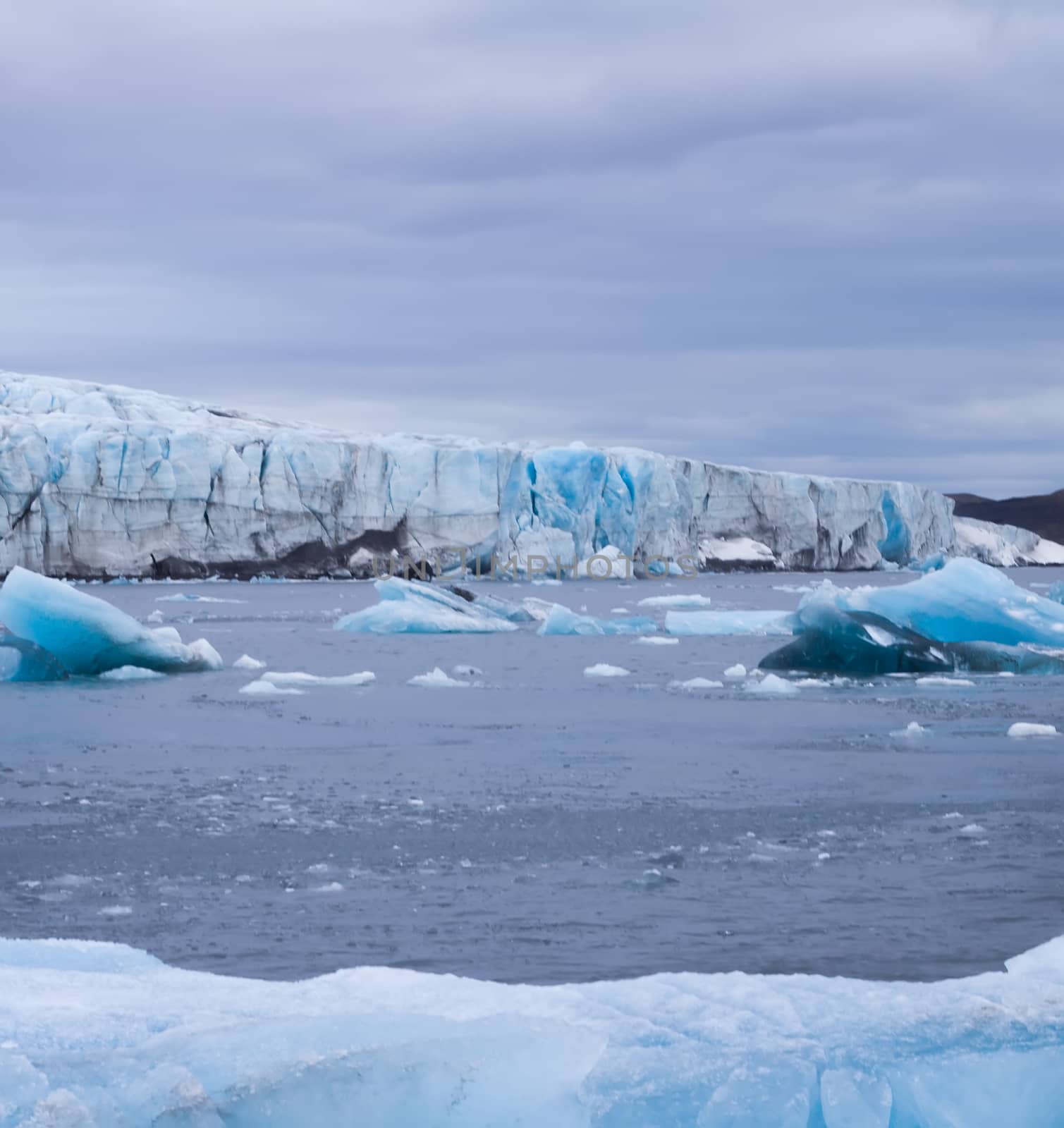 Arctic glacier. Ice and cold. area Novaya Zemlya