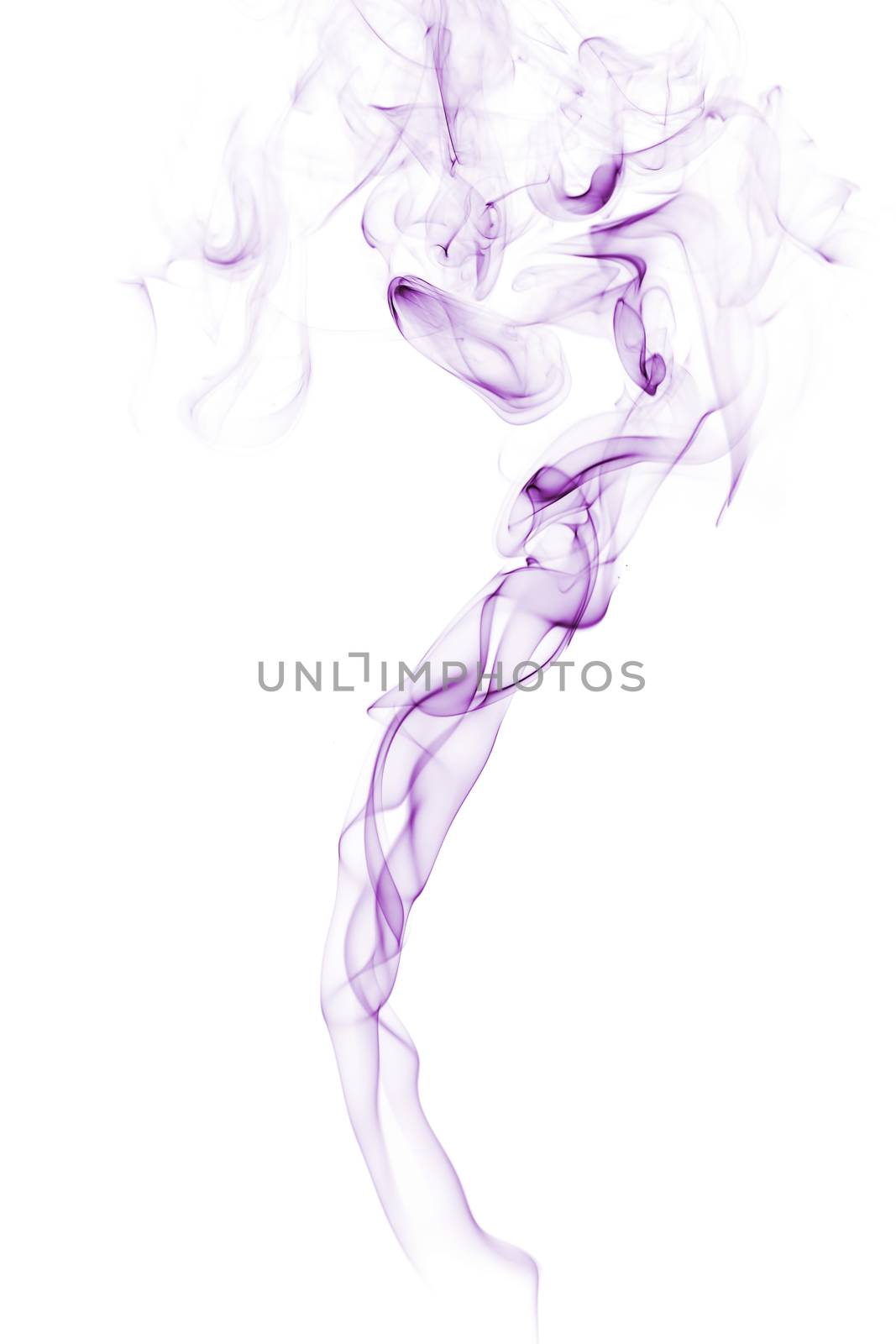 Purple smoke isolated on white. by eskymaks