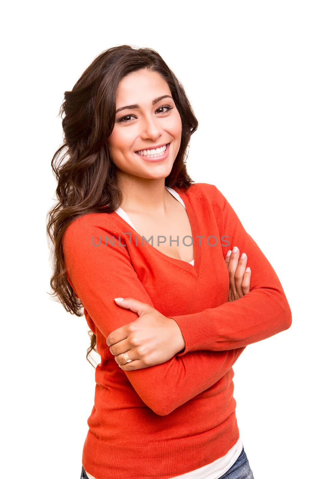 Young smiling woman posing by jolopes