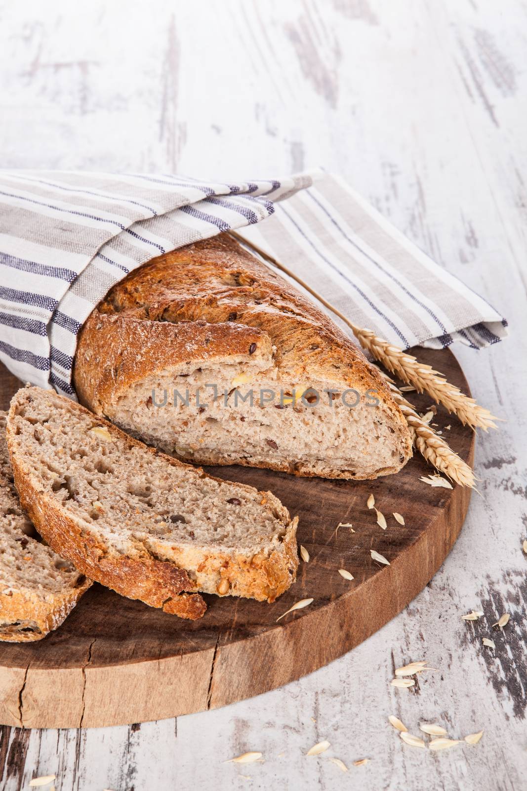 Delicious bread background. by eskymaks