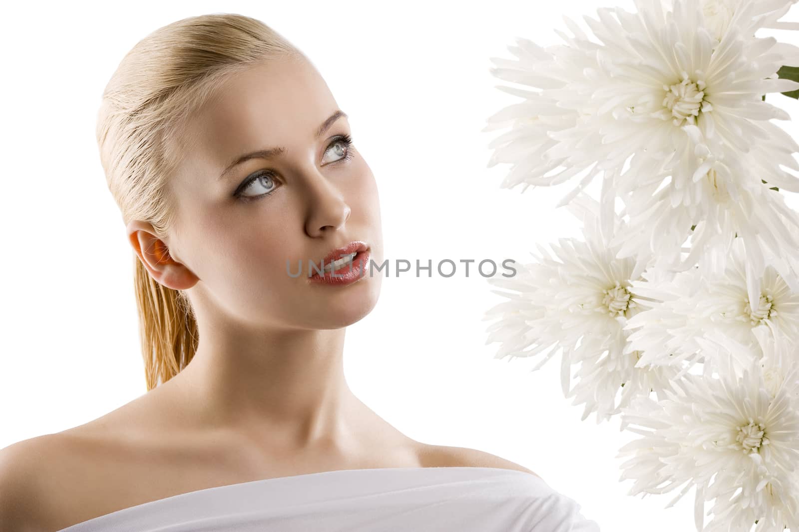 white woman with flower by fotoCD