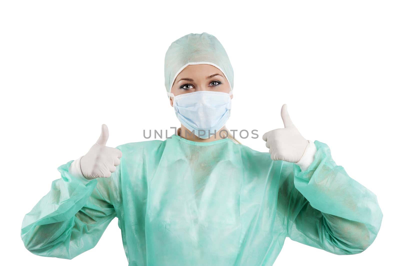 young nurse with mask by fotoCD