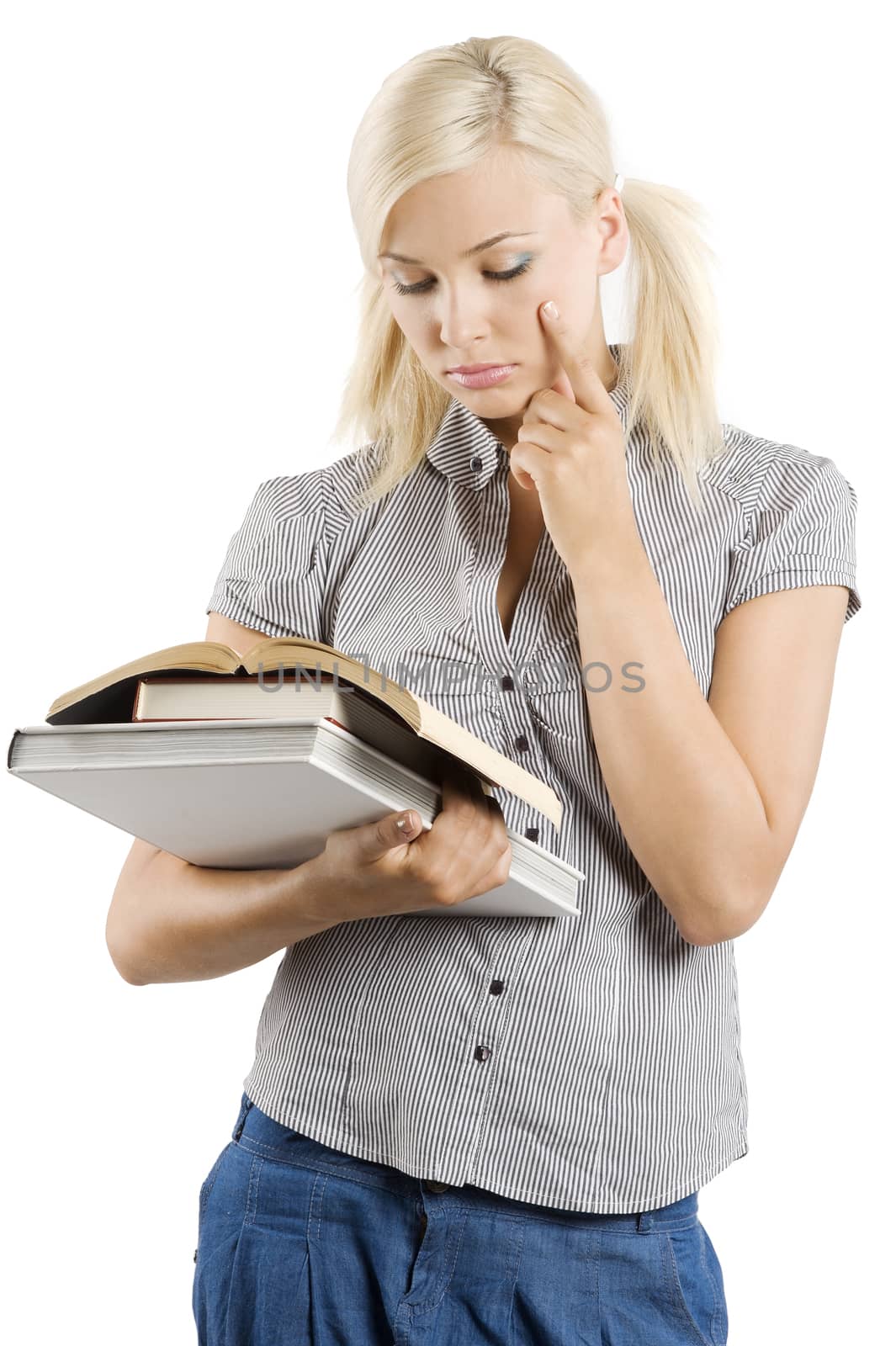 school girl with book by fotoCD