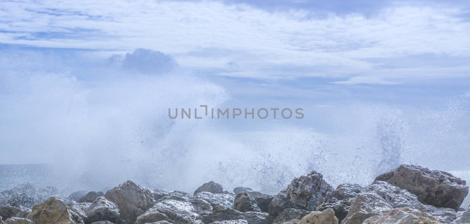 Wave spray rocks by ArtesiaWells