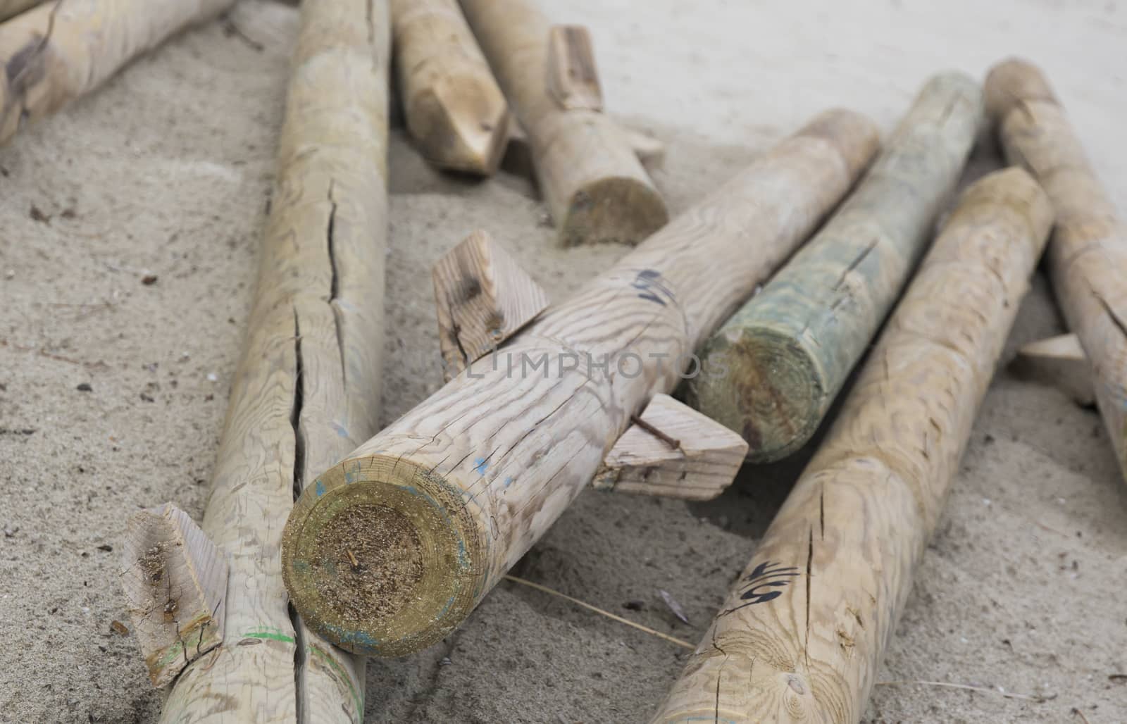 Beach parasol poles by ArtesiaWells