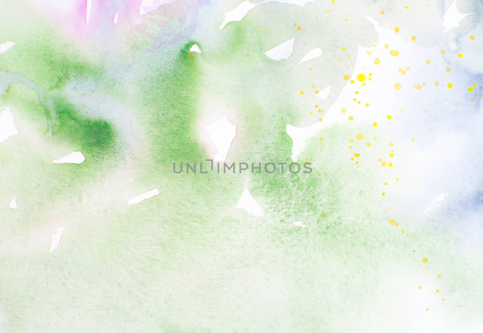 Green watercolor background. Abstract textured watercolor background in green.