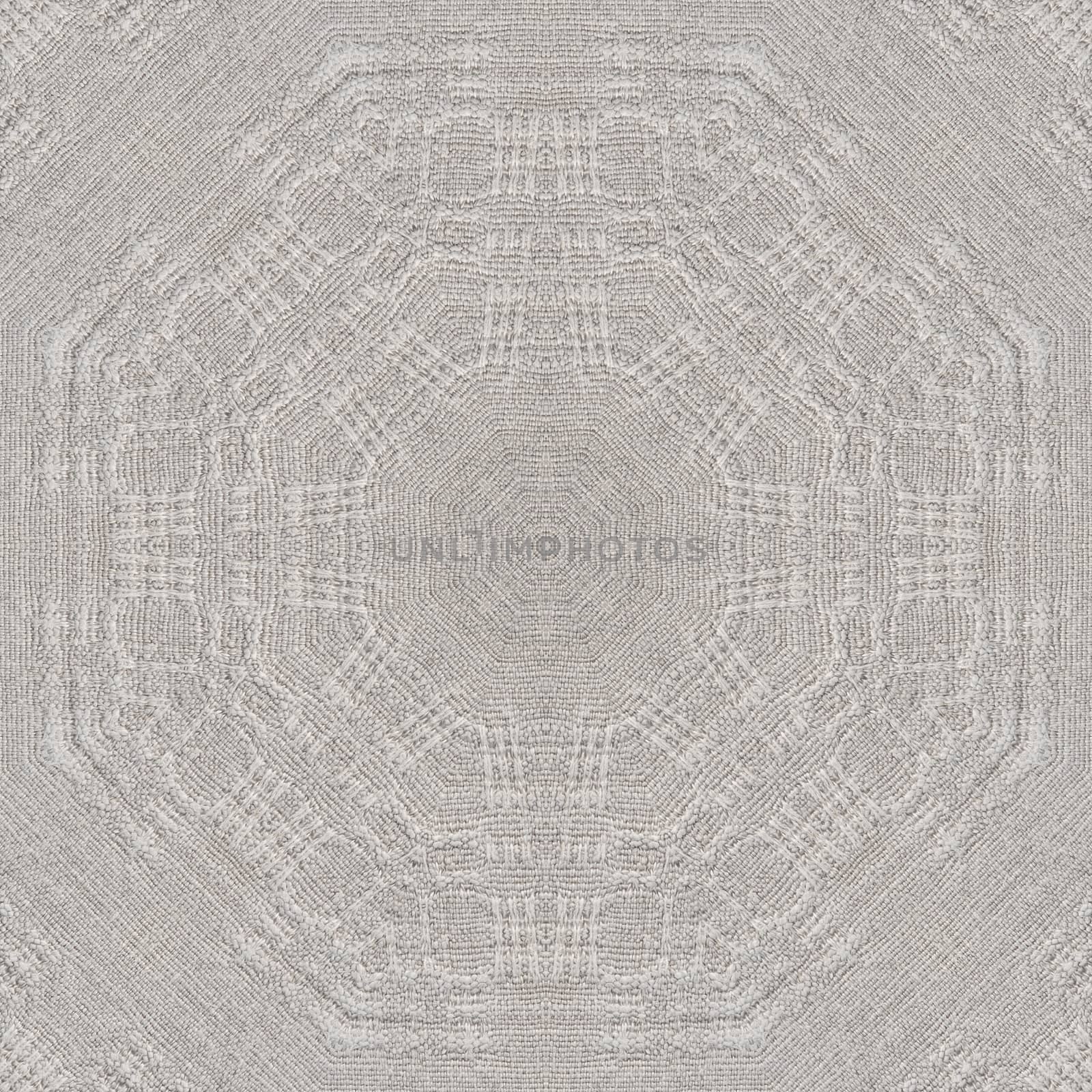 Seamless background, fabric, grey linen canvas with abstract pattern