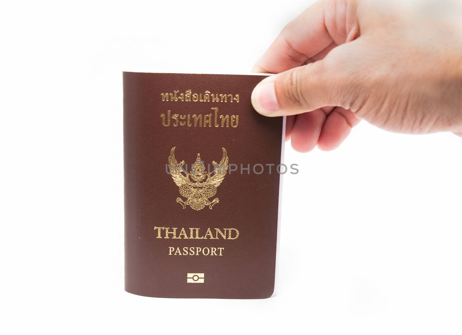 Thailand ID passport isolaye on white background