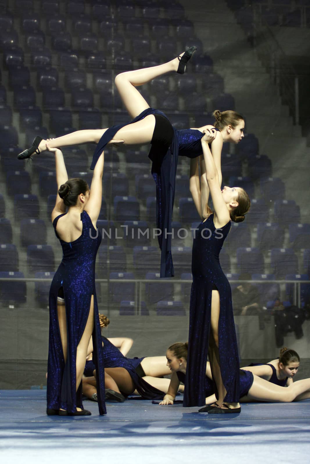 ZRENJANIN, SERBIA, 29th MARCH 2014: Detail from Serbian Open Dance Competition in Zrenjanin, Serbia. Photo taken on: March 29th, 2013.