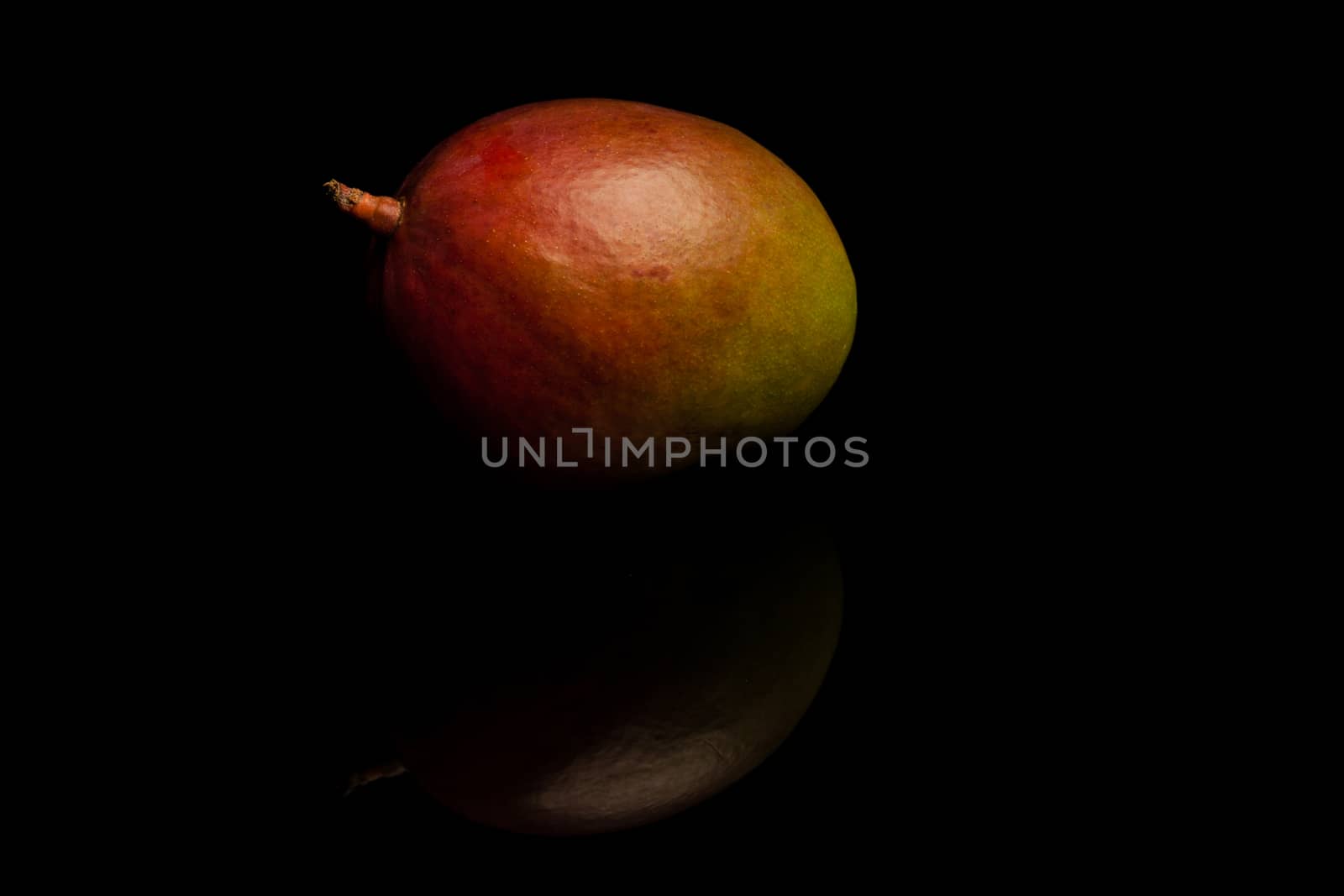 image of a fresh natural organic fruit on black background